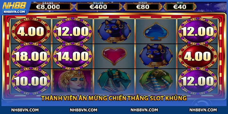 Thành viên nh88 ăn mừng chiến thắng slot khủng