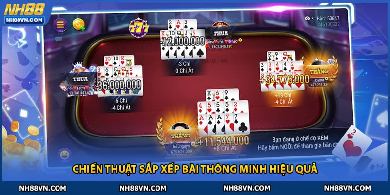 Chiến thuật sắp xếp bài thông minh hiệu quả