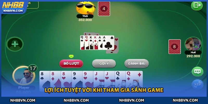 Lợi ích tuyệt vời khi tham gia sảnh game